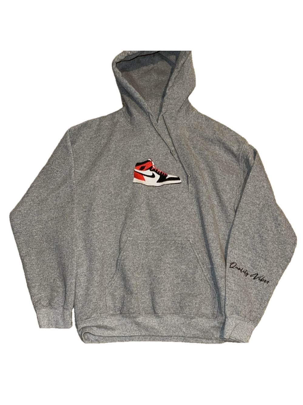 Gildan Gray Heavy Blend Unisex Hooded Sweatshirt Medium